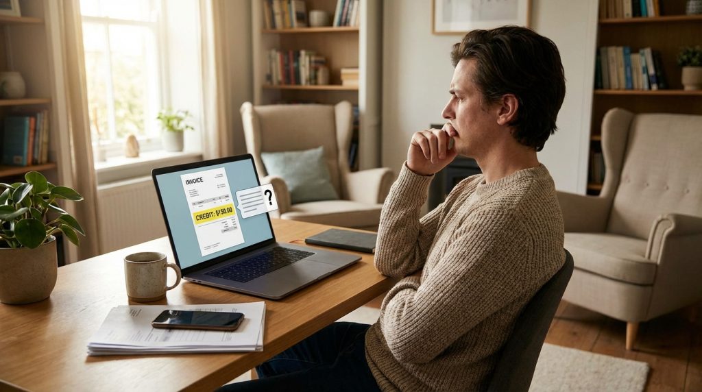 découvrez si vous devez signaler une erreur de facturation en votre faveur ou attendre, et les conséquences possibles de votre choix.